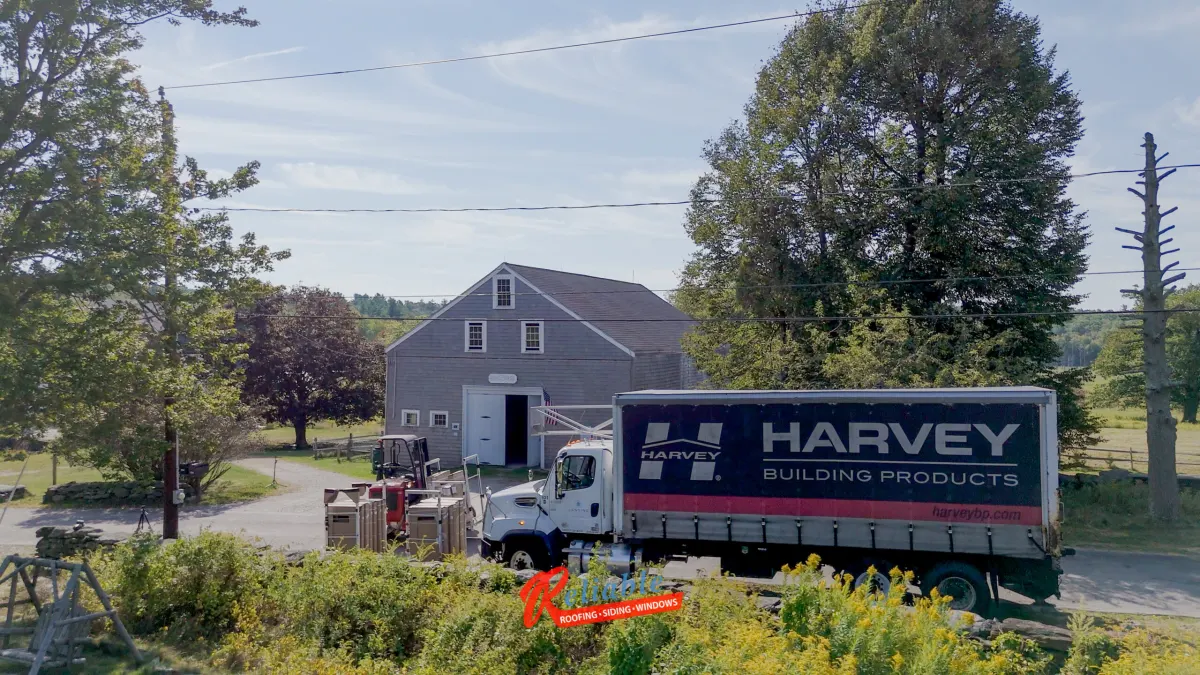 Harvey Majesty wood windows delivered to Mass Audubon Wachusett Meadow in Princeton, MA